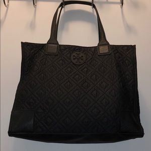 LIKE NEW! Tory Burch Quilted Black Tote
